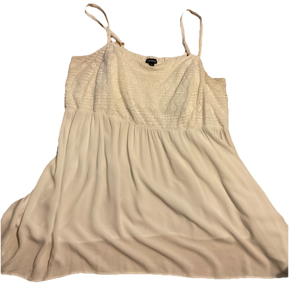 Torrid 5X Lace Babydoll Top,‎ Crinkle Gauze